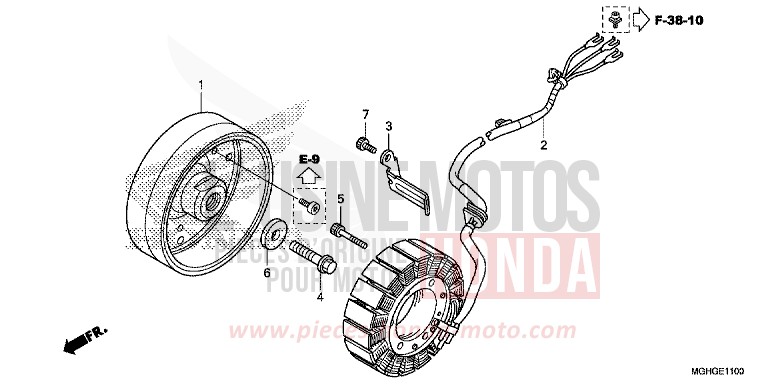 GENERATRICE von VFR1200X "Crosstourer" DCT PEARL COSMIC BLACK (NHA64) von 2016